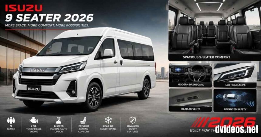Isuzu 9 Seater: Price, Features, Interior, Engine, Specifications & Complete Review